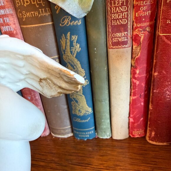 2 Vintage Angel Babies standing on clouds with Gold Tip Wings - Picture 13 of 14